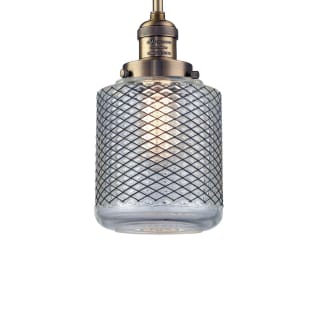 A thumbnail of the Innovations Lighting 201S Stanton Brushed Brass / Vintage Wire Mesh