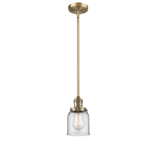 A thumbnail of the Innovations Lighting 201S Small Bell Brushed Brass / Clear