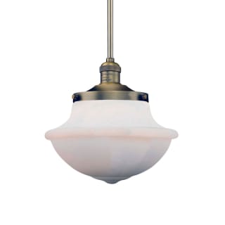 A thumbnail of the Innovations Lighting 201S Oxford Schoolhouse Brushed Brass / Matte White Cased