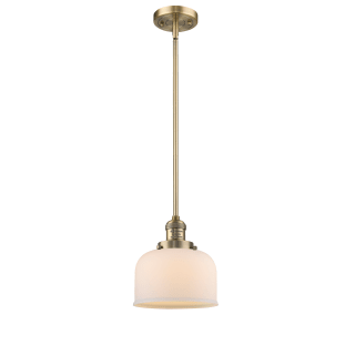 A thumbnail of the Innovations Lighting 201S Large Bell Brushed Brass / Matte White Cased