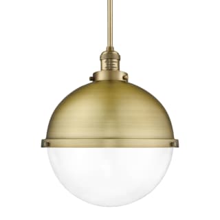 A thumbnail of the Innovations Lighting 201S-16-13 Hampden Pendant Brushed Brass / Clear