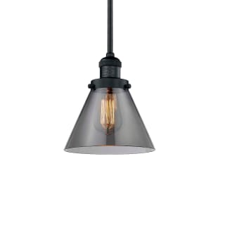 A thumbnail of the Innovations Lighting 201S Large Cone Matte Black / Smoked