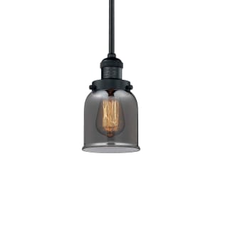 A thumbnail of the Innovations Lighting 201S Small Bell Matte Black / Plated Smoked