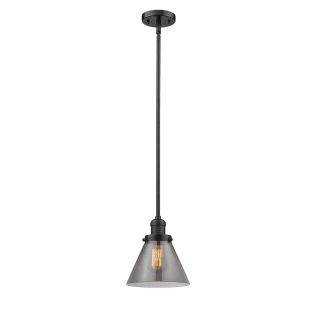 A thumbnail of the Innovations Lighting 201S Large Cone Oiled Rubbed Bronze / Smoked