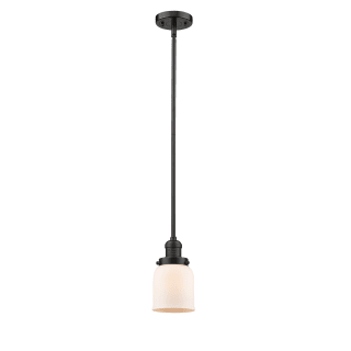 A thumbnail of the Innovations Lighting 201S Small Bell Oiled Rubbed Bronze / Matte White Cased
