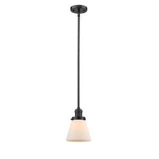 A thumbnail of the Innovations Lighting 201S Small Cone Oiled Rubbed Bronze / Matte White Cased