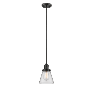 A thumbnail of the Innovations Lighting 201S Small Cone Oiled Rubbed Bronze / Clear