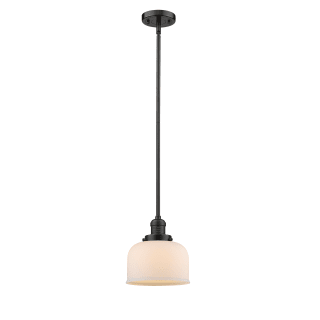 A thumbnail of the Innovations Lighting 201S Large Bell Oiled Rubbed Bronze / Matte White Cased