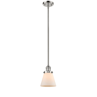 A thumbnail of the Innovations Lighting 201S Small Cone Polished Nickel / Matte White Cased