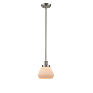 A thumbnail of the Innovations Lighting 201S Fulton Brushed Satin Nickel / Matte White Cased