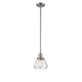 A thumbnail of the Innovations Lighting 201S Fulton Brushed Satin Nickel / Clear