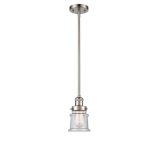 A thumbnail of the Innovations Lighting 201S Small Canton Brushed Satin Nickel / Seedy