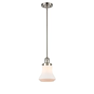 A thumbnail of the Innovations Lighting 201S Bellmont Brushed Satin Nickel / Matte White