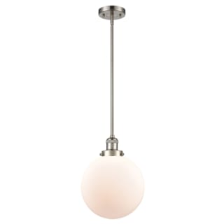 A thumbnail of the Innovations Lighting 201S X-Large Beacon Brushed Satin Nickel / Matte White