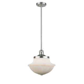 A thumbnail of the Innovations Lighting 201S Large Oxford Brushed Satin Nickel / Matte White