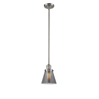 A thumbnail of the Innovations Lighting 201S Small Cone Brushed Satin Nickel / Smoked
