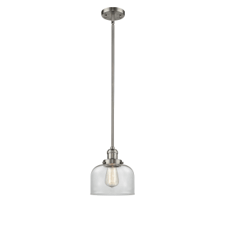 A thumbnail of the Innovations Lighting 201S Large Bell Brushed Satin Nickel / Clear