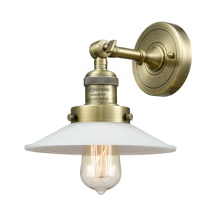 A thumbnail of the Innovations Lighting 203 Halophane Antique Brass / Matte White