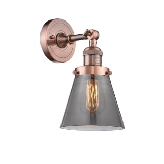A thumbnail of the Innovations Lighting 203 Small Cone Antique Copper / Smoked