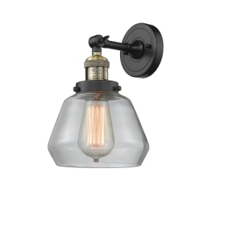 A thumbnail of the Innovations Lighting 203 Fulton Black Antique Brass / Clear