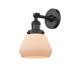 A thumbnail of the Innovations Lighting 203 Fulton Matte Black / Matte White