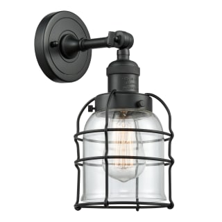 A thumbnail of the Innovations Lighting 203 Small Bell Cage Matte Black / Clear