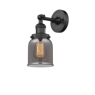 A thumbnail of the Innovations Lighting 203 Small Bell Matte Black / Plated Smoked