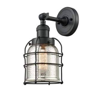 A thumbnail of the Innovations Lighting 203 Small Bell Cage Matte Black / Silver Plated Mercury