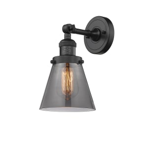 A thumbnail of the Innovations Lighting 203 Small Cone Matte Black / Smoked