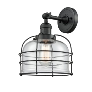 A thumbnail of the Innovations Lighting 203 Large Bell Cage Matte Black / Clear