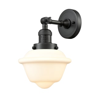 A thumbnail of the Innovations Lighting 203 Small Oxford Oil Rubbed Bronze / Matte White