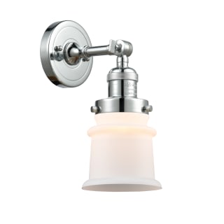 A thumbnail of the Innovations Lighting 203 Small Canton Polished Chrome / Matte White