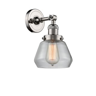 A thumbnail of the Innovations Lighting 203 Fulton Polished Nickel / Clear