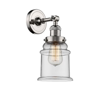 A thumbnail of the Innovations Lighting 203 Canton Polished Nickel / Clear