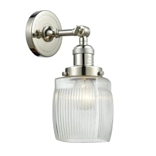 A thumbnail of the Innovations Lighting 203 Colton Polished Nickel / Clear Halophane