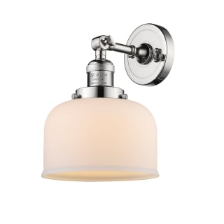 A thumbnail of the Innovations Lighting 203 Large Bell Polished Nickel / Matte White Cased