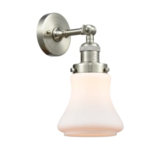 A thumbnail of the Innovations Lighting 203 Bellmont Brushed Satin Nickel / Matte White
