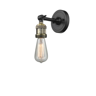 A thumbnail of the Innovations Lighting 203NH Bare Bulb Black Antique Brass