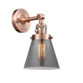 A thumbnail of the Innovations Lighting 203SW Small Cone Antique Copper / Smoked