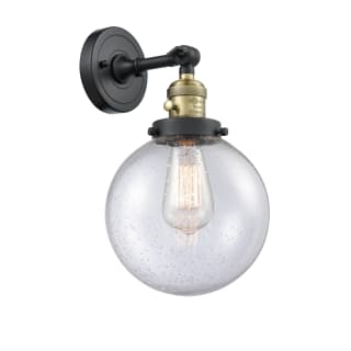 A thumbnail of the Innovations Lighting 203SW-8 Beacon Black Antique Brass / Seedy