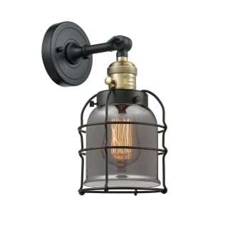 A thumbnail of the Innovations Lighting 203SW Small Bell Cage Black Antique Brass / Smoked