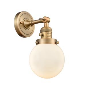 A thumbnail of the Innovations Lighting 203SW-6 Beacon Brushed Brass / Matte White