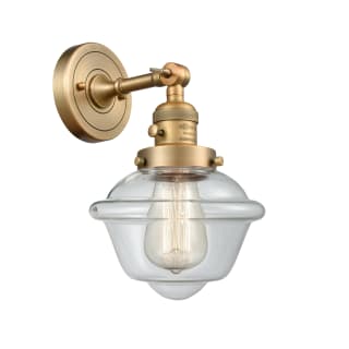 A thumbnail of the Innovations Lighting 203SW Small Oxford Brushed Brass / Clear