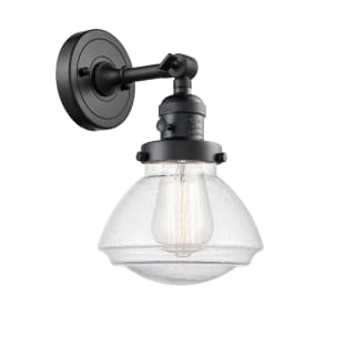 A thumbnail of the Innovations Lighting 203SW Olean Matte Black / Seedy