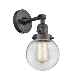 A thumbnail of the Innovations Lighting 203SW-6 Beacon Oil Rubbed Bronze / Clear