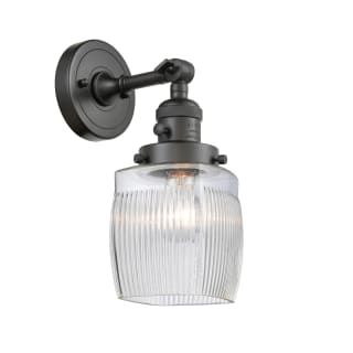 A thumbnail of the Innovations Lighting 203SW Colton Oil Rubbed Bronze / Thick Clear Halophane