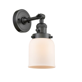 A thumbnail of the Innovations Lighting 203SW Small Bell Oil Rubbed Bronze / Matte White