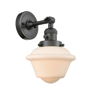 A thumbnail of the Innovations Lighting 203SW Small Oxford Oil Rubbed Bronze / Matte White