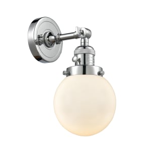 A thumbnail of the Innovations Lighting 203SW-6 Beacon Polished Chrome / Matte White