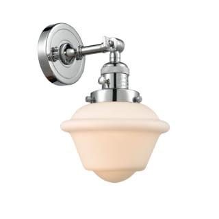 A thumbnail of the Innovations Lighting 203SW Small Oxford Polished Chrome / Matte White